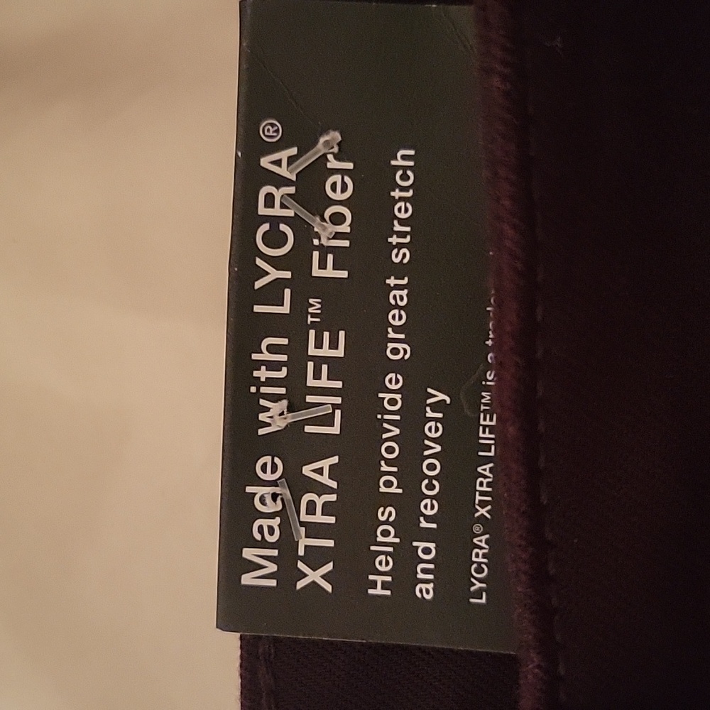 MOSSIMO Black Raspberry High Rise Skinny Denim Power Stretch SZ 6/ 28R NWT - Picture 4 of 7